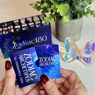 Zodiac 180 Oracle Deck by iN2IT – Astrology Oracle Cards with Keywords & Archetypes | 180-Card Oracle System with Bonus Mini Deck