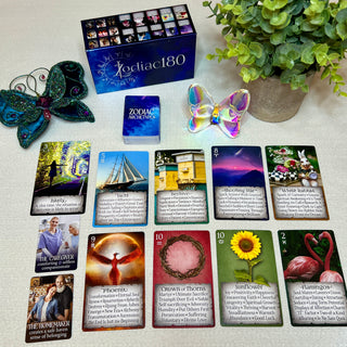 Zodiac 180 Oracle Deck by iN2IT – Astrology Oracle Cards with Keywords & Archetypes | 180-Card Oracle System with Bonus Mini Deck