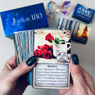Zodiac 180 Oracle Deck by iN2IT – Astrology Oracle Cards with Keywords & Archetypes | 180-Card Oracle System with Bonus Mini Deck