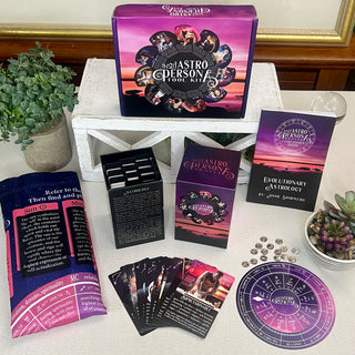 iN2IT Astro Persona Oracle Deck + Expansion Kit – Astrology Reading Tool Set w/ Cards, Book, Cloth & Magnetic Wheel