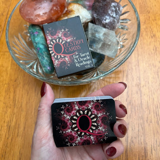 Q Oracle by iN2IT | Pocket-Sized Deck of 55 Question Cards for Tarot & Oracle Readings