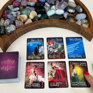 iN2ITarot Pocket Edition – Mini Tarot Deck with Upright & Reversed Meanings | Travel-Sized 78-Card Tarot by iN2IT
