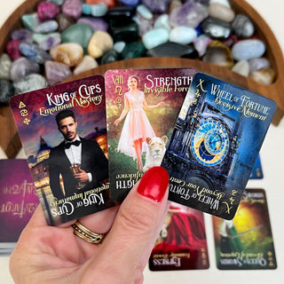 iN2ITarot Pocket Edition – Mini Tarot Deck with Upright & Reversed Meanings | Travel-Sized 78-Card Tarot by iN2IT