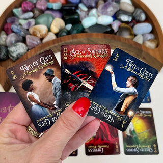 iN2ITarot Pocket Edition – Mini Tarot Deck with Upright & Reversed Meanings | Travel-Sized 78-Card Tarot by iN2IT