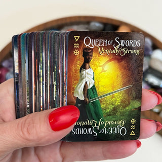 iN2ITarot Pocket Edition – Mini Tarot Deck with Upright & Reversed Meanings | Travel-Sized 78-Card Tarot by iN2IT