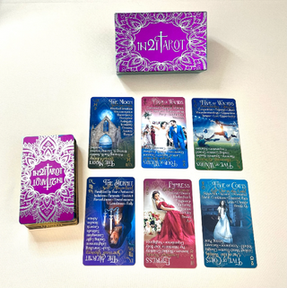 iN2ITarot Classic Edition – 78 Tarot Cards with Upright & Reversed Meanings | Keywords + Astrological Symbols | Gold Gilded Tarot Deck
