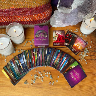 iN2ITarot Pocket Edition – Mini Tarot Deck with Upright & Reversed Meanings | Travel-Sized 78-Card Tarot by iN2IT