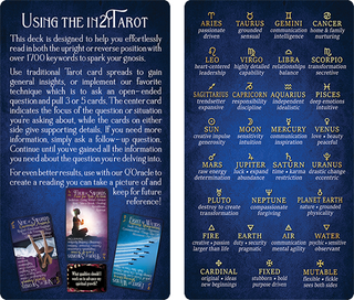 iN2ITarot Classic Edition – 78 Tarot Cards with Upright & Reversed Meanings | Keywords + Astrological Symbols | Gold Gilded Tarot Deck