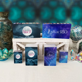 2 Oracle Decks Bundle: iN2IT Oracle Deck & Zodiac 180 Oracle Decks: Synergistic Situation Oracles! Now Shipping