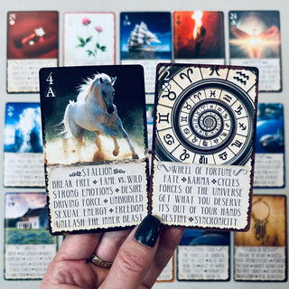iN2IT Oracle + Angel Oracle Deck Set – 2 Deck Bundle for Intuitive Guidance & Divine Connection