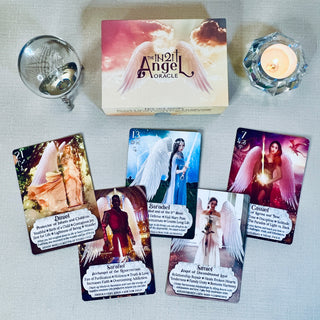iN2IT Zodiac 108 + Angel Oracle Deck Set – 2 Deck Bundle for Intuitive Astrology & Divine Guidance
