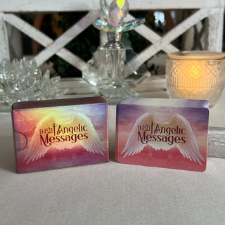 iN2IT Angel Oracle + Mini Deck Set – Pocket & Full Size Card Bundle for Daily Divine Messages