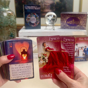 Buy iN2IT Oracle Deck w/Keywords and Choose iN2ITarot Deck for $20. 133 Powerful Oracle Cards. 2 Lenormand Decks + Spirit Animals + Bonus Cards. No Book Needed. Best Seller! Includes FREE Pocket iN2ITarot.