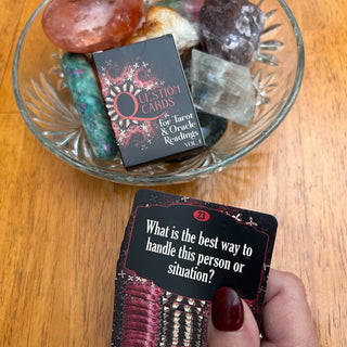 Mini Poker Sized Tarot Deck & Oracle Deck Bundle. iN2ITarot Pocket Edition & "Q" Oracle Question Cards for Tarot & Oracle Cards Readings